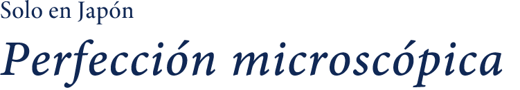 Solo en Japón Perfección microscópica