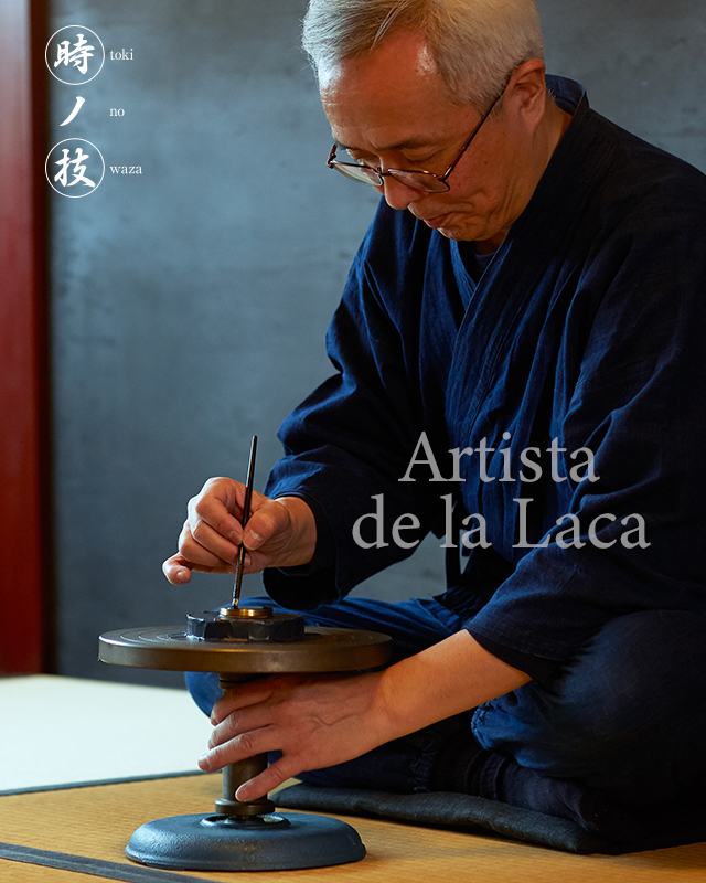 Artista de la laca Isshu Tamura