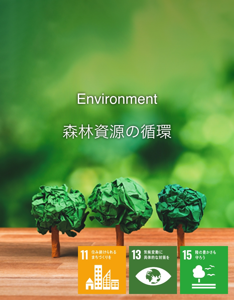 Environment 森林資材の循環