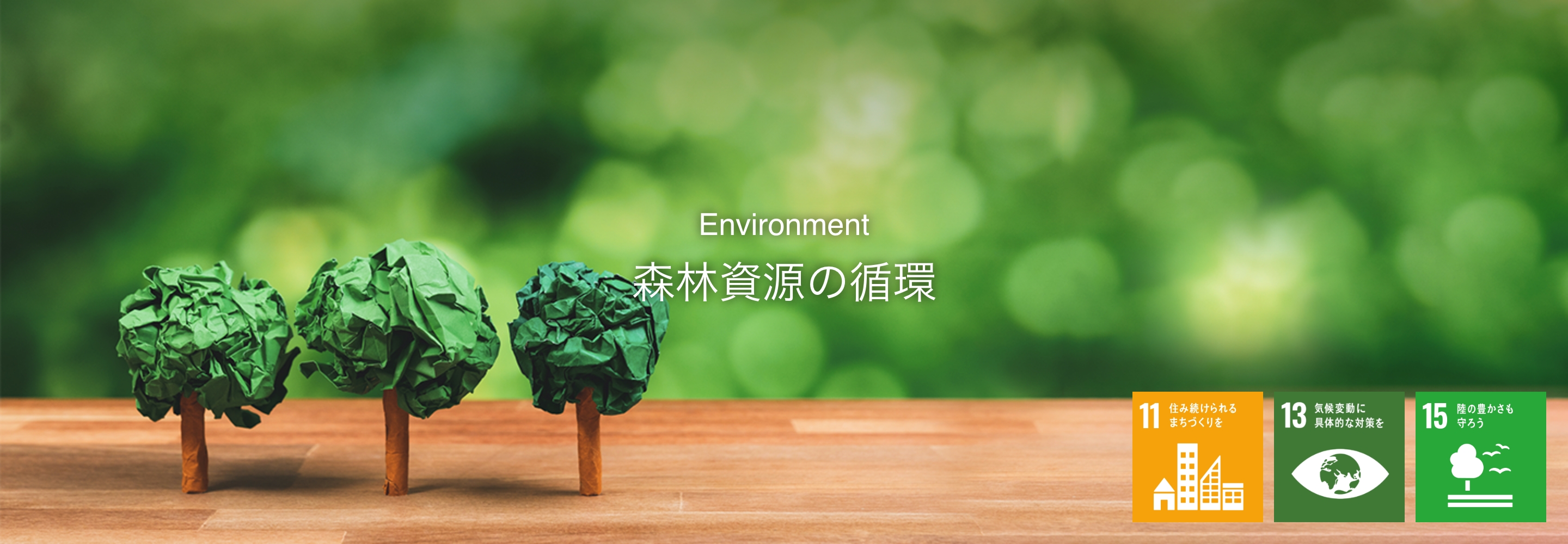 Environment 森林資材の循環