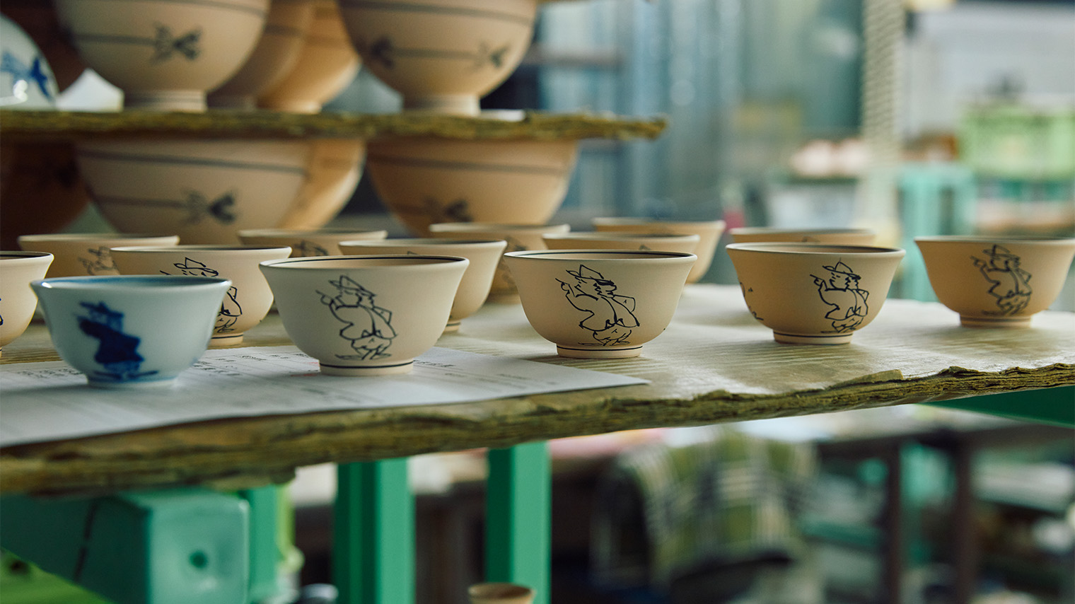 Foto de piezas producidas en el horno Shin-gama
