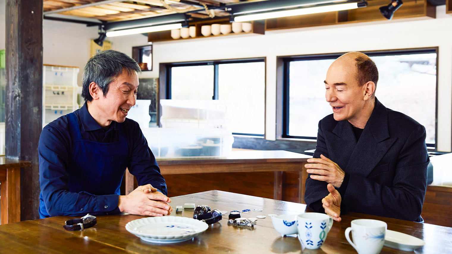 Foto de Hiroyuki Hashiguchi y Robert Campbell