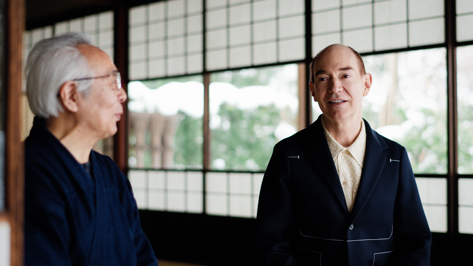 Foto Isshu Tamura y Robert Campbell