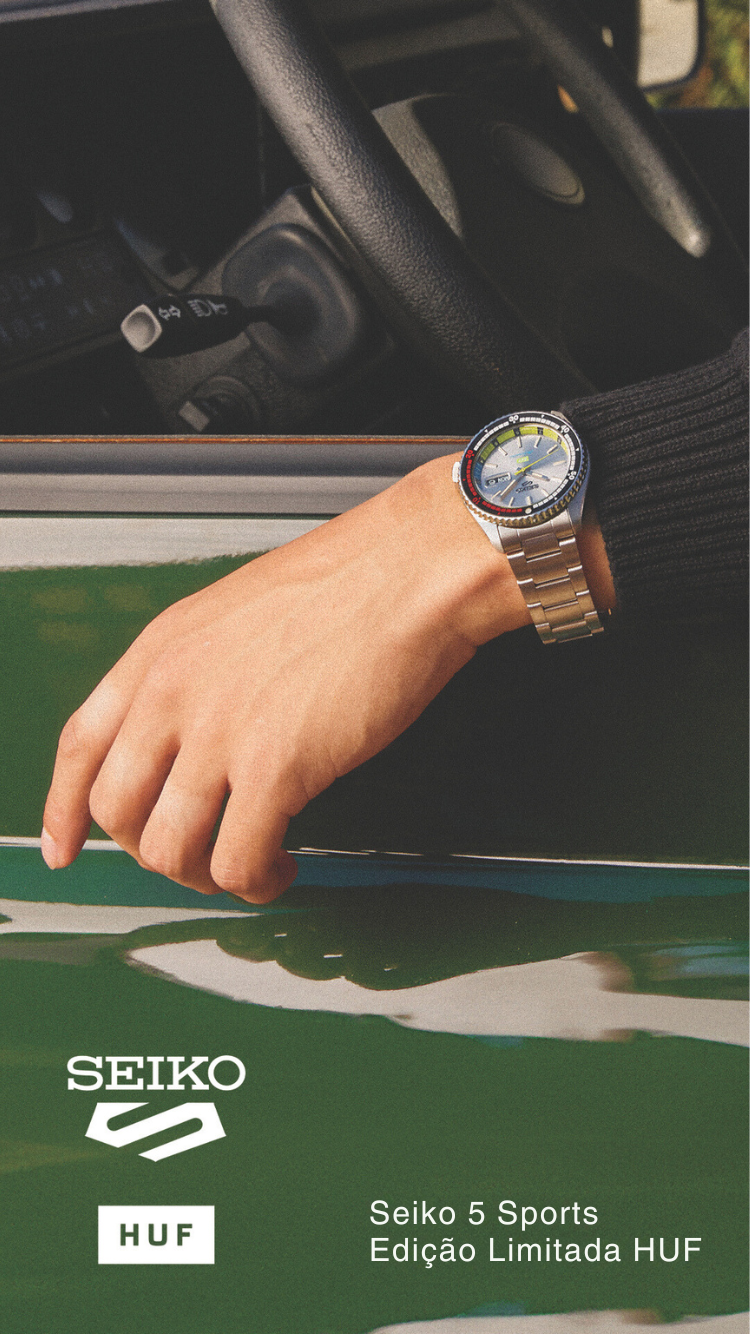 Relógio Seiko 5 Sports SRPL33, edição limitada HUF.